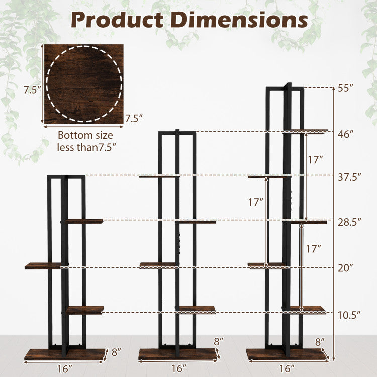 Dimensions of a bookshelf with labeled measurements on a white background