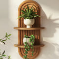 Boho Natural Wood Shelf 