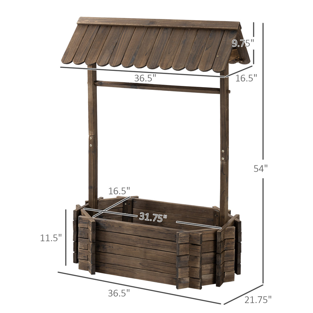 Wishing Well Garden Bed Planter