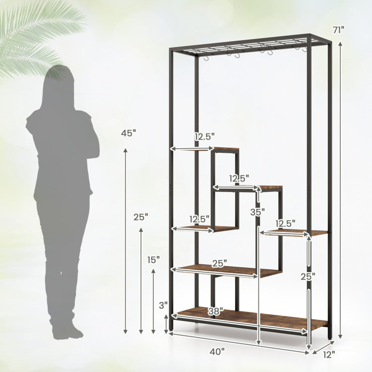 6 tier plant stand indoor
