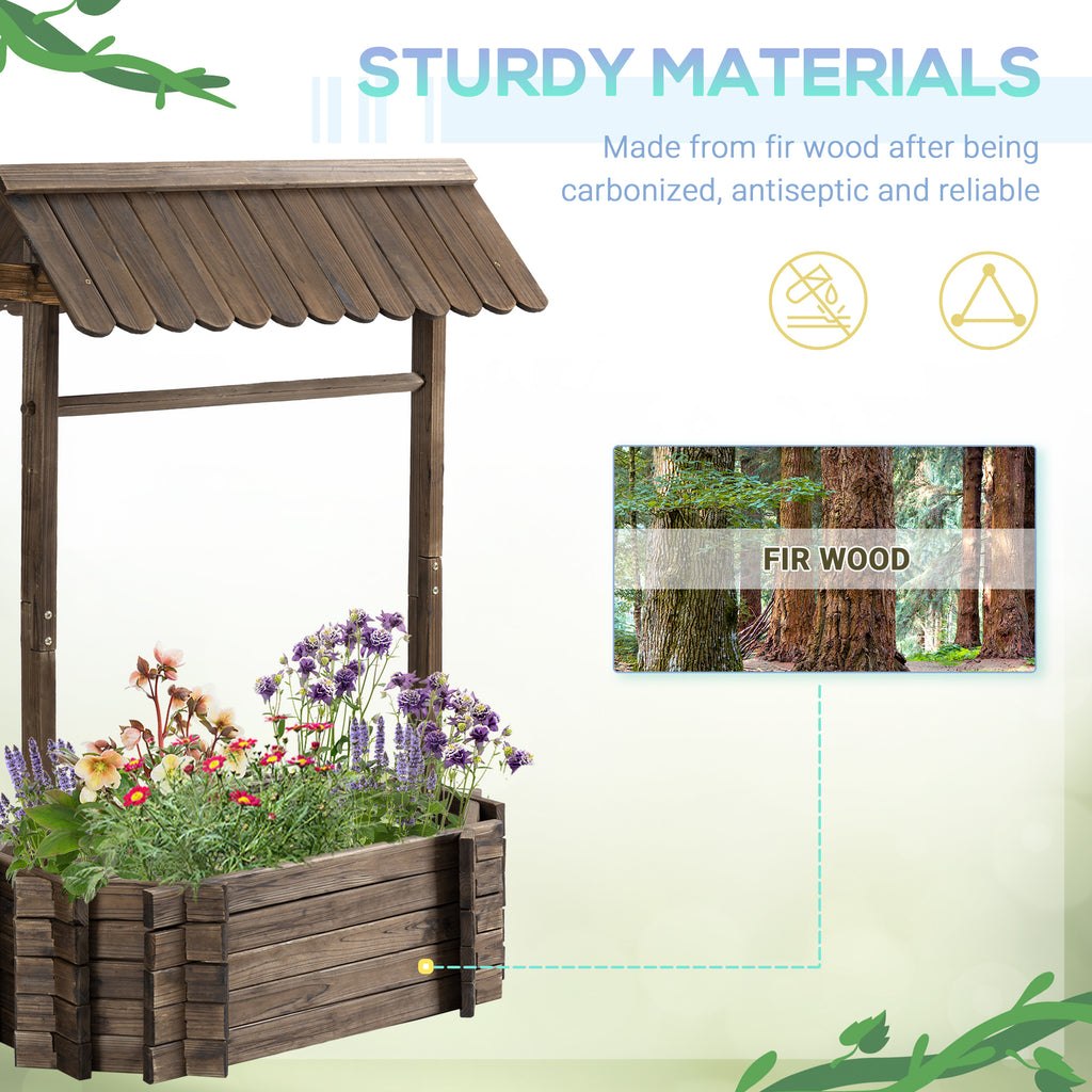 Wishing Well Garden Bed Planter