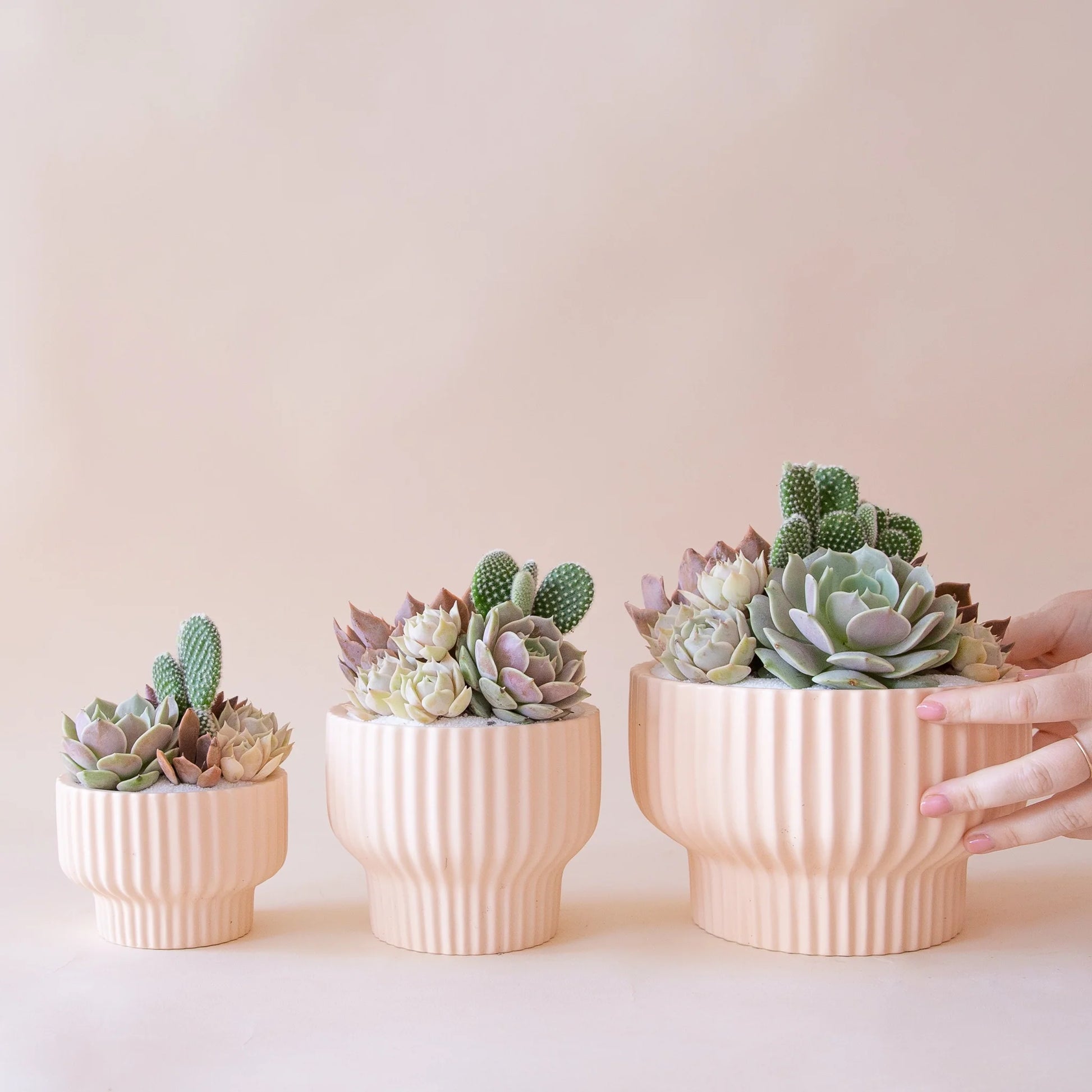 Presley Pedestal Ceramic Planter