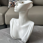 White Vase Green Thumb Haven