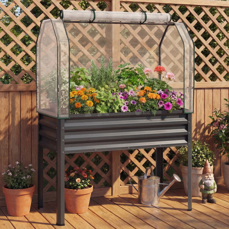 Galvanized Raised Garden Bed Green Thumb Haven