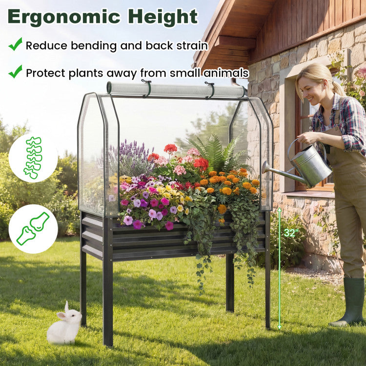 Galvanized Raised Garden Bed Green Thumb Haven