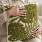 Leaf Pillow Cover Green Thumb Haven