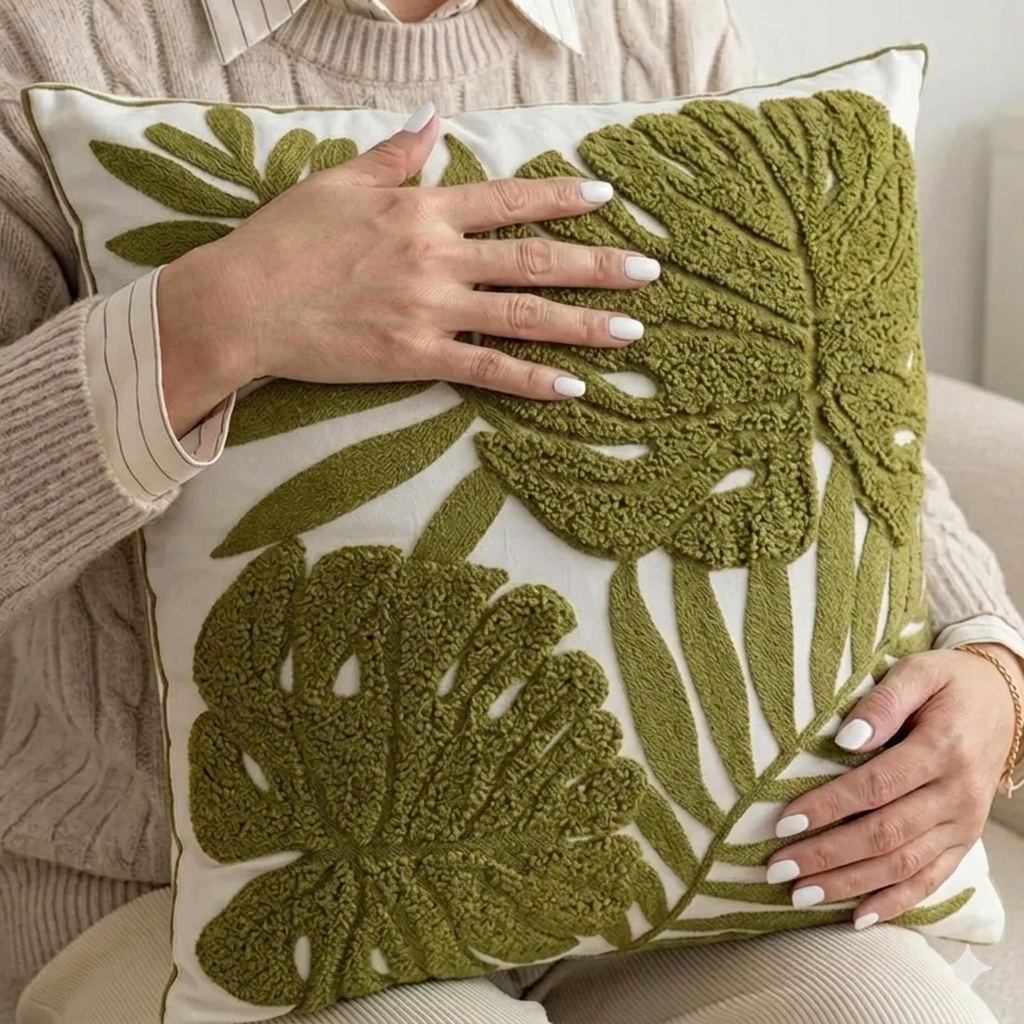 Leaf Pillow Cover