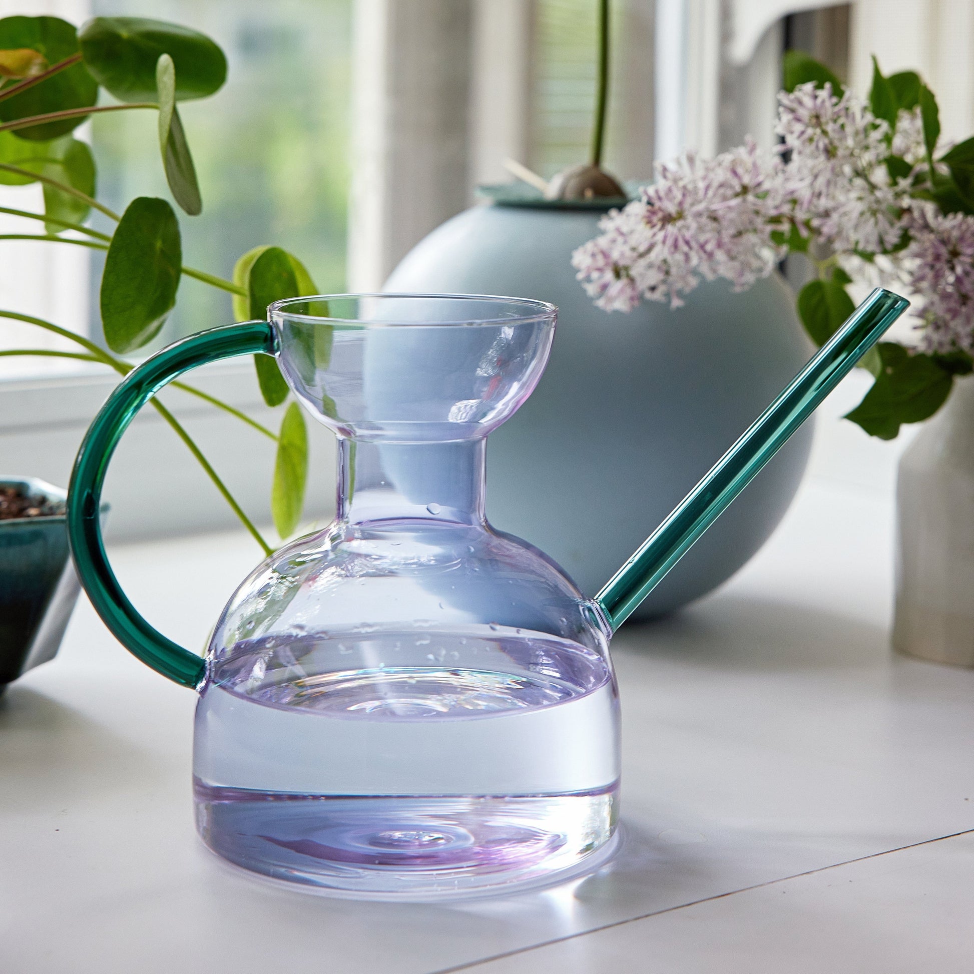 Plant Watering Can – Handcrafted Borosilicate | Modern Plant Care