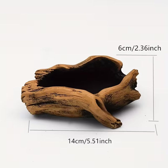 Wood Grain Concrete Planter Green Thumb Haven