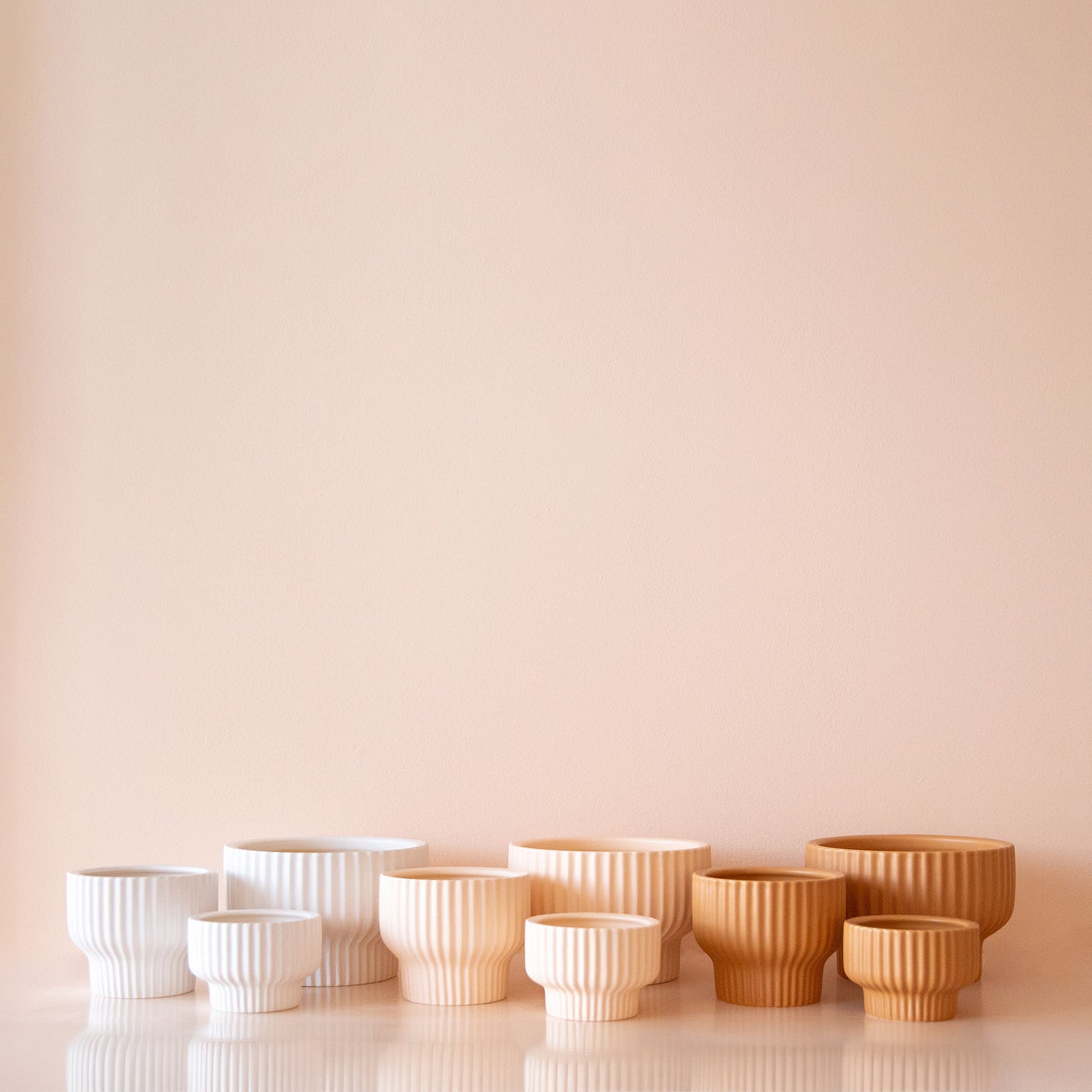 Presley Pedestal Ceramic Planter