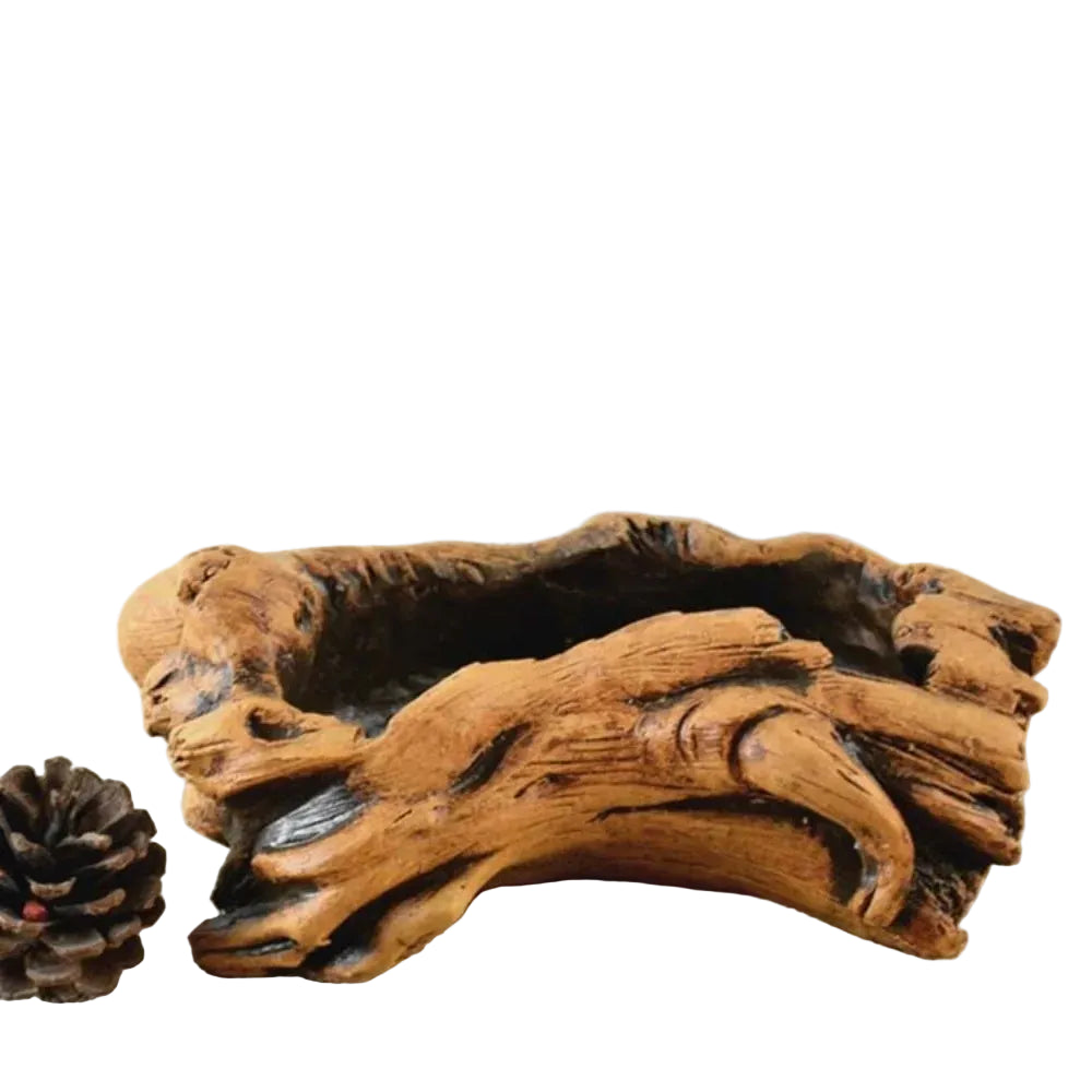 Rustic Stump Concrete Planter Green Thumb Haven