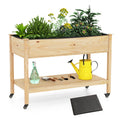 Wood Raised Garden Bed Costway