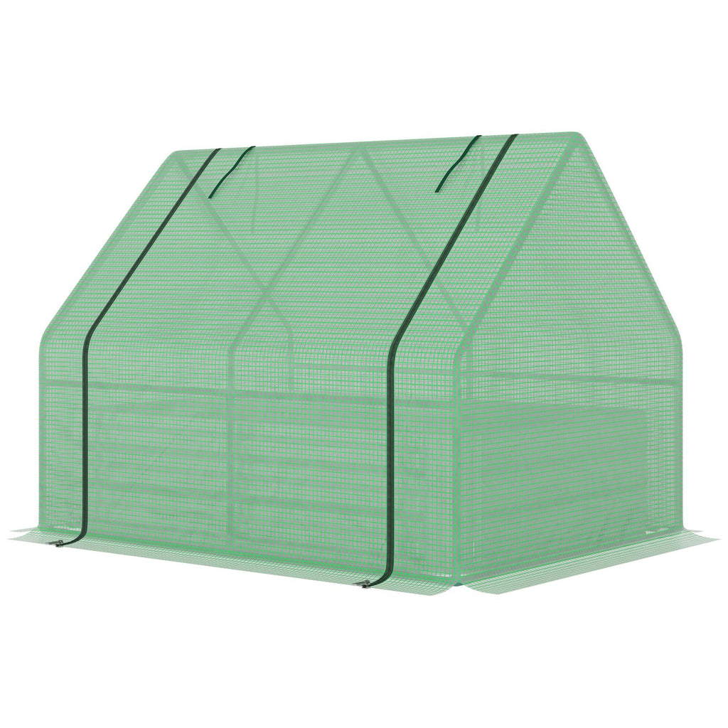 Galvanized Raised Garden Bed With Mini Greenhouse Cover