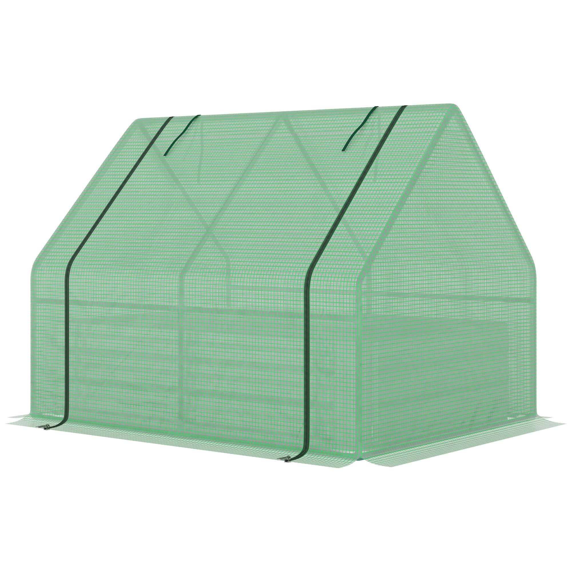 Galvanized Raised Garden Bed With Mini Greenhouse Cover