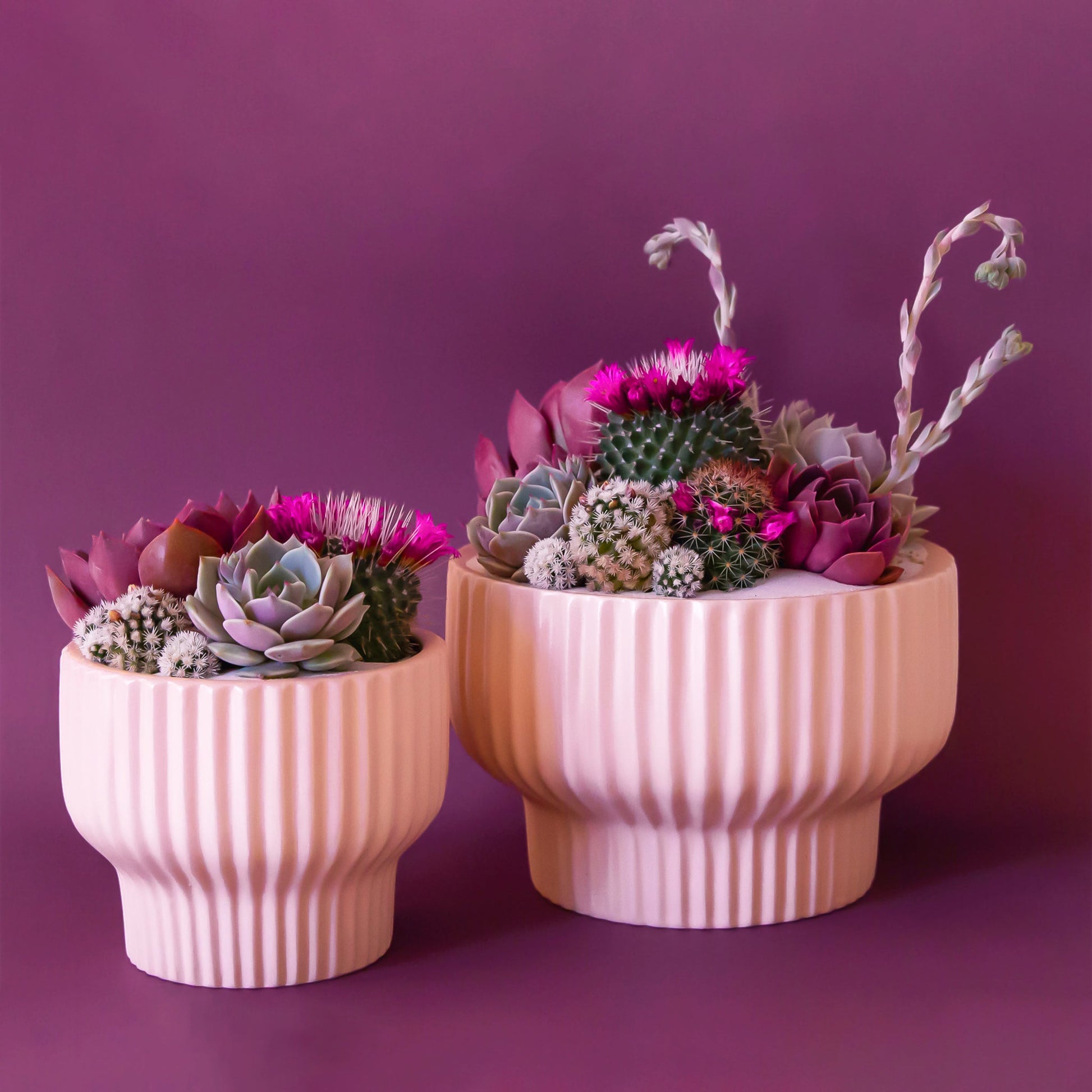 Presley Pedestal Ceramic Planter