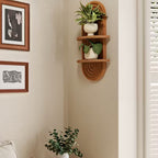 Boho Natural Wood Shelf BamWorld