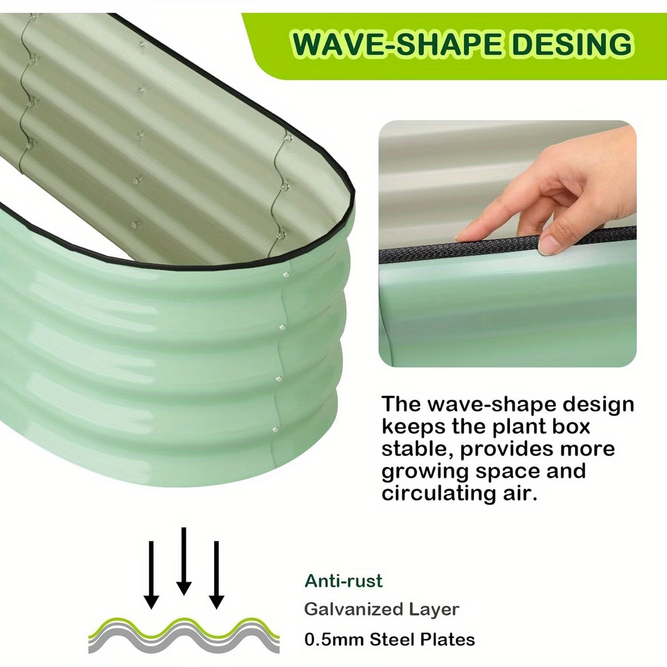 Galvanized Raised Garden Bed