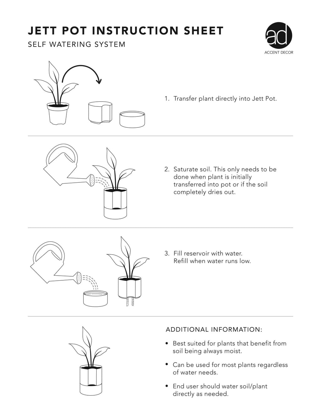 Self - Watering Jett Planter - Green Thumb Haven