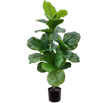 Silk Fiddle Leaf Ficus Faux Tree - Green Thumb Haven