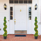 Pre-Lit Topiary Tree Set Costway