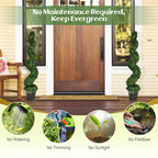 Pre-Lit Topiary Tree Set Costway