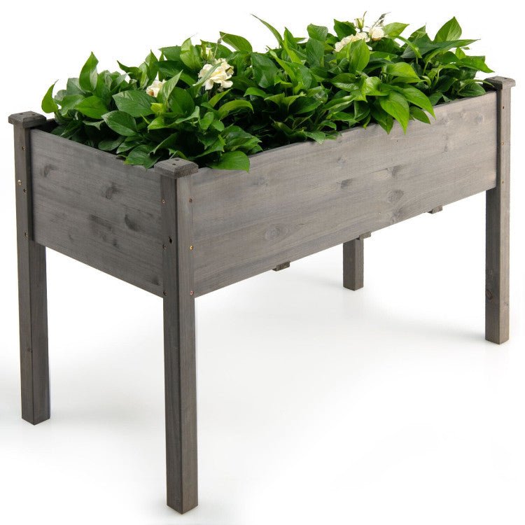 Wood Raised Garden Bed - Green Thumb Haven