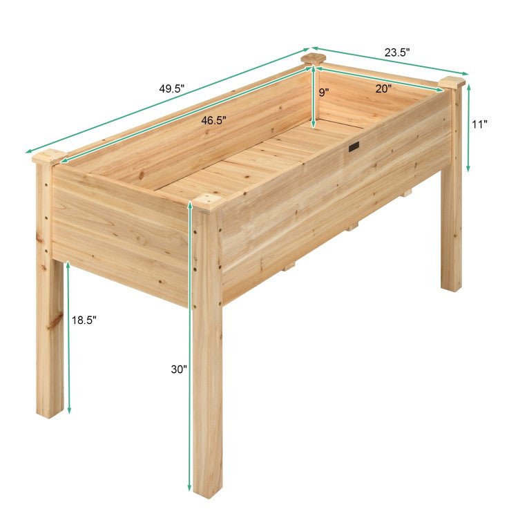 Wood Raised Garden Bed - Green Thumb Haven