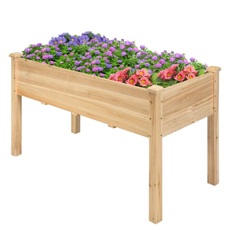 Wood Raised Garden Bed - Green Thumb Haven